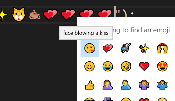 Visual Studio Quicktip Add Emoji To Your Source Code Dotnet Catch Blogging Net C And Devops Topics